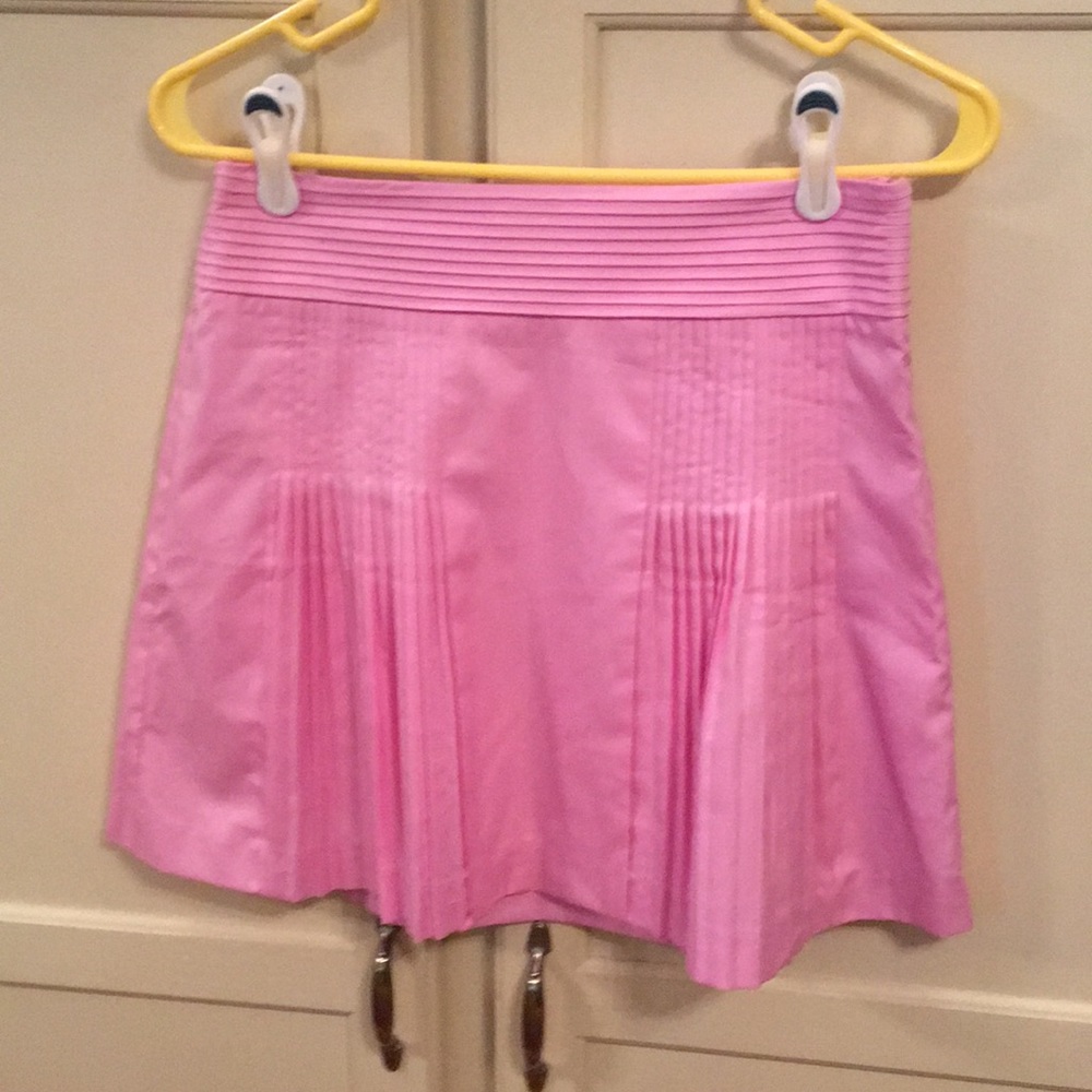 J.Crew Pintucked Pleated Pink Skirt in size 2